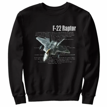 Толстовки F-22 Raptor Stealth Fighter ВВС США из нового 100% хлопка, удобная повседневная мужская одежда, модная уличная одежда