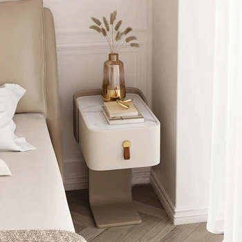 Роскошная плавающая тумбочка для спальни, небольшой деревянный дизайн, эстетичная прикроватная тумбочка Samrt, многофункциональное устройство для хранения мебели для гостиной