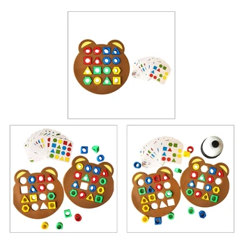 Игра-головоломка геометрической формы, подбирающая цвета игрушка для детей, обучающая доска для реакции, развивающая игрушка, подарок для детей
