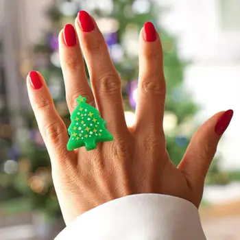 Световое кольцо в виде снеговика, Праздничные светодиодные кольца для украшения рождественской вечеринки, Санта-Клаус, Рождественская елка, Снеговик, Снежинки
