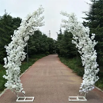 Романтические Свадебные украшения Арка в виде вишни, Дверная дорога, Свинцовые арки в форме Луны, полка с принадлежностями для набора искусственных цветов
